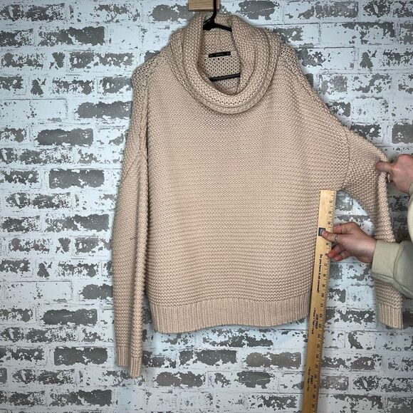 Zara | women knitted cowl turtleneck sweater - Picture 5 of 10